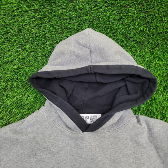 Air-Jordan Terry Hoodie Medium 21x25 Boxy Baggy Wrap-Around Spellout - Picture 2 of 11